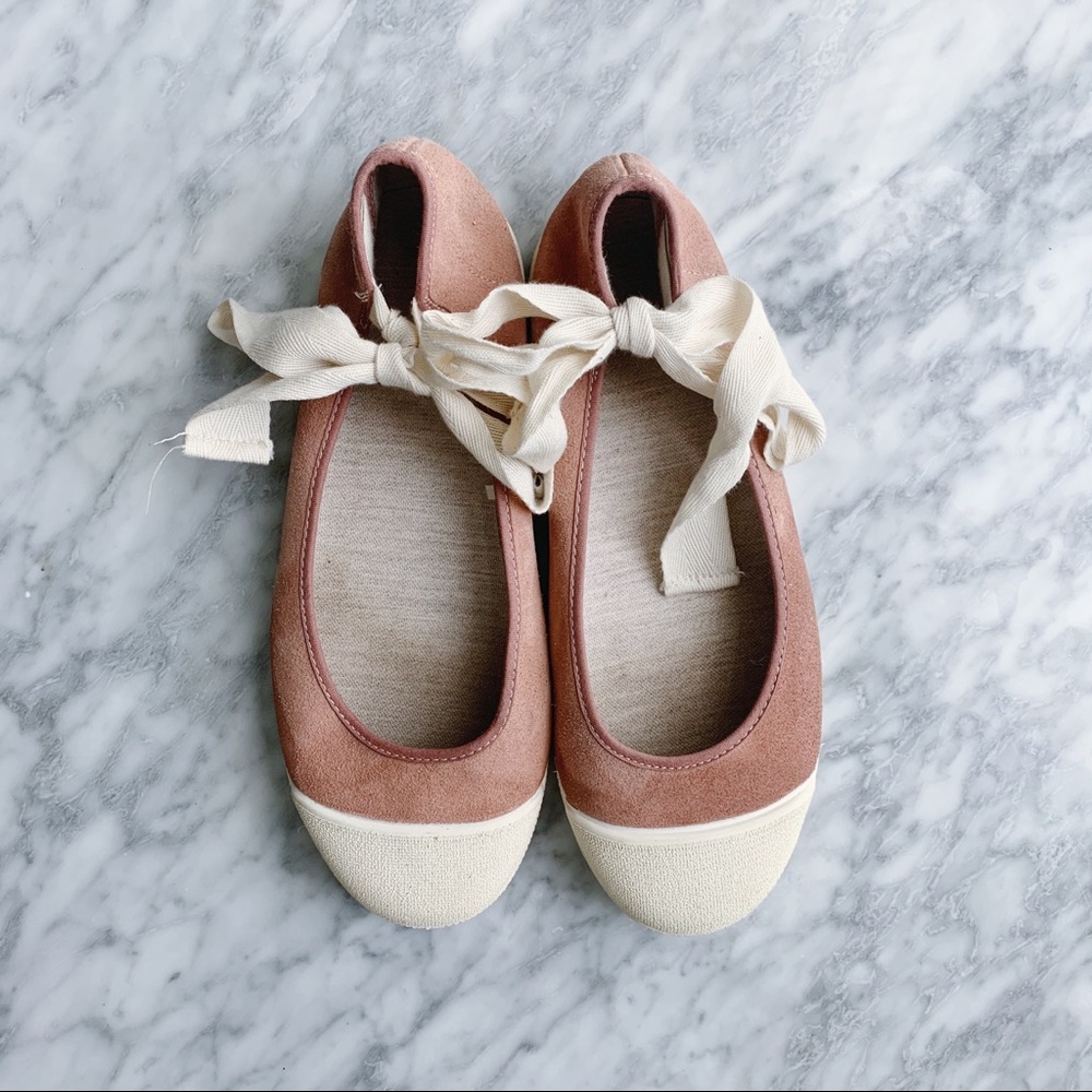 Zara girls suede sneakers